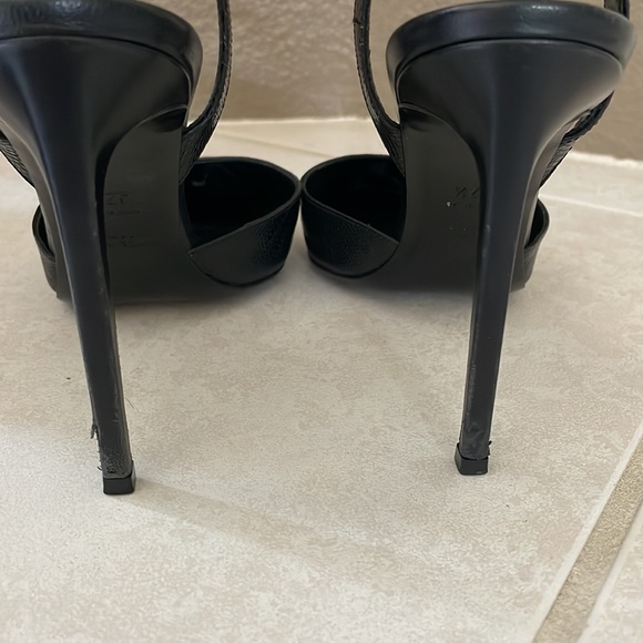 Saint Laurent Black Slingback Pumps - Picture 9 of 10